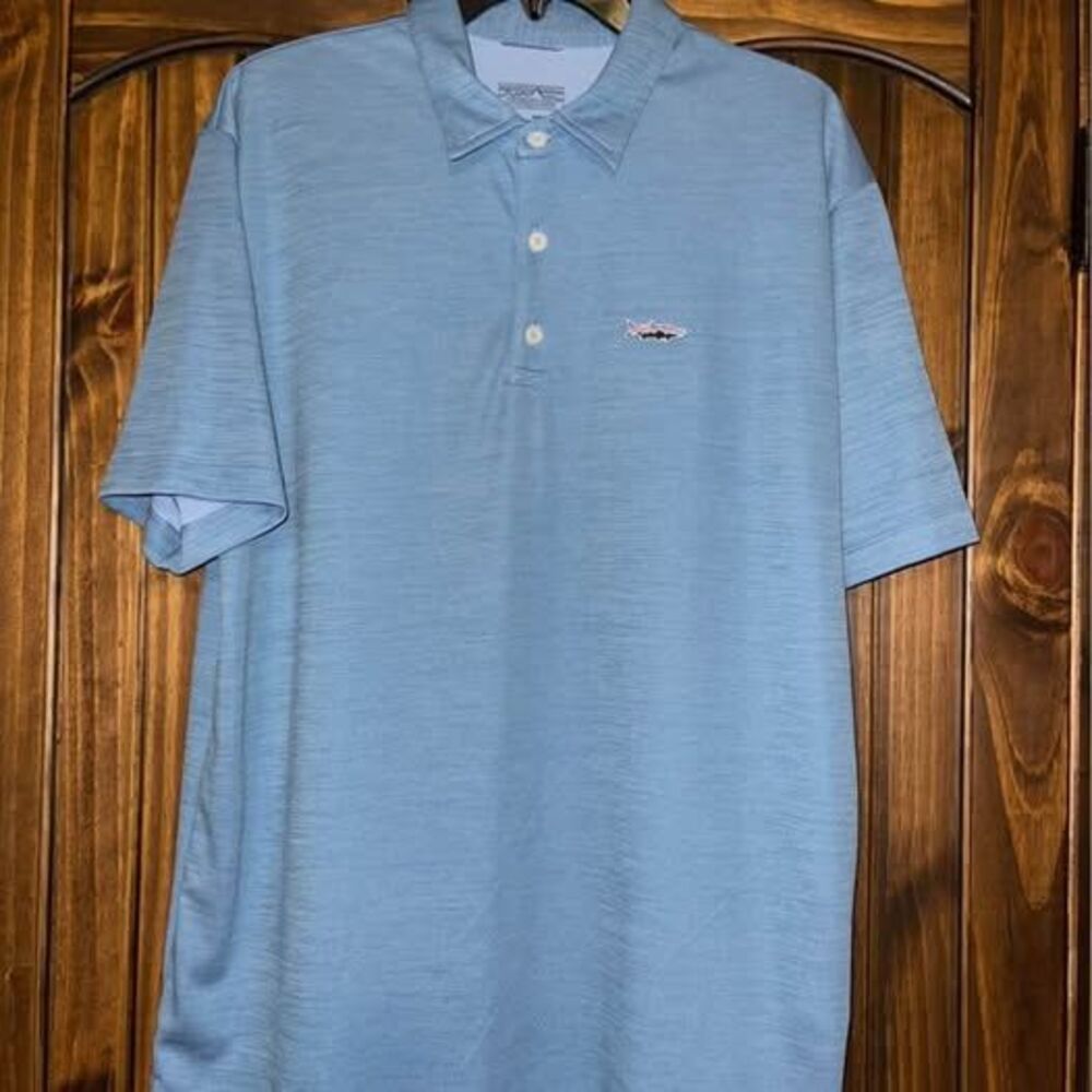 Medium Men’s Patagonia Polo Shirt Performance Blue Polyester